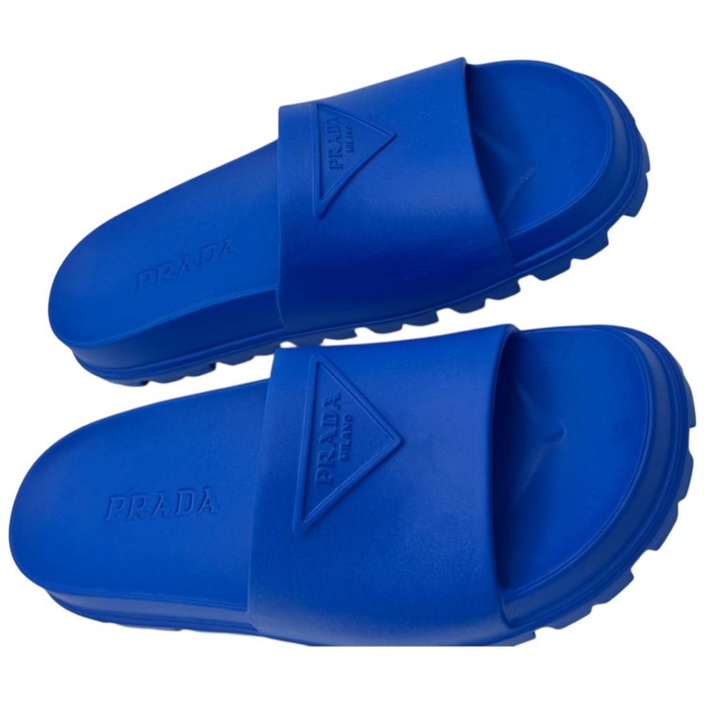 Prada Blue Slides - Authenticated - Picture 3 of 15